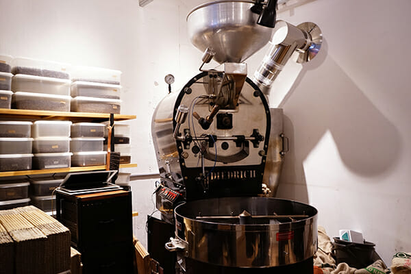 赤外線バーナー加熱方式の焙煎機