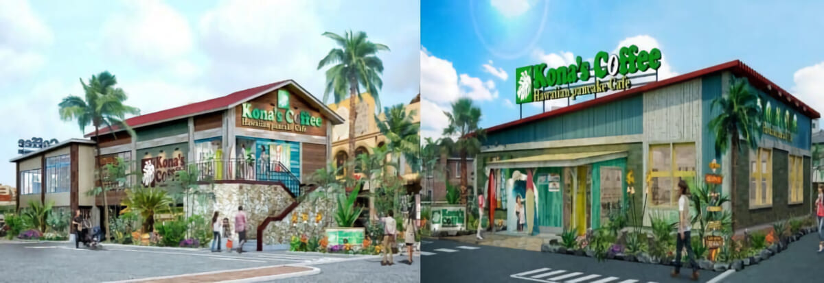 ハワイアンパンケーキカフェコナズ珈琲が沖縄県と滋賀県に初出店