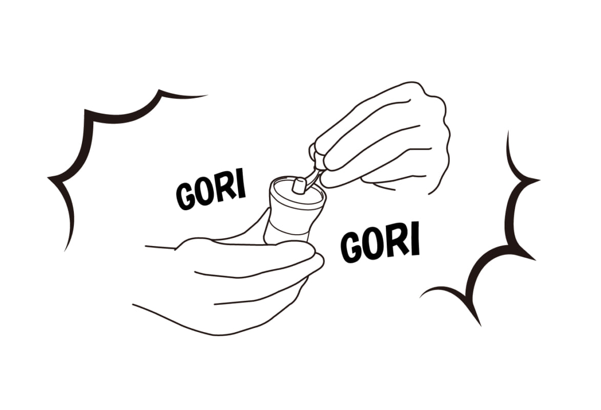 miru201218img3 | コーヒーステーション リアルな粉砕感であるゴリゴリ感を出すことを追求