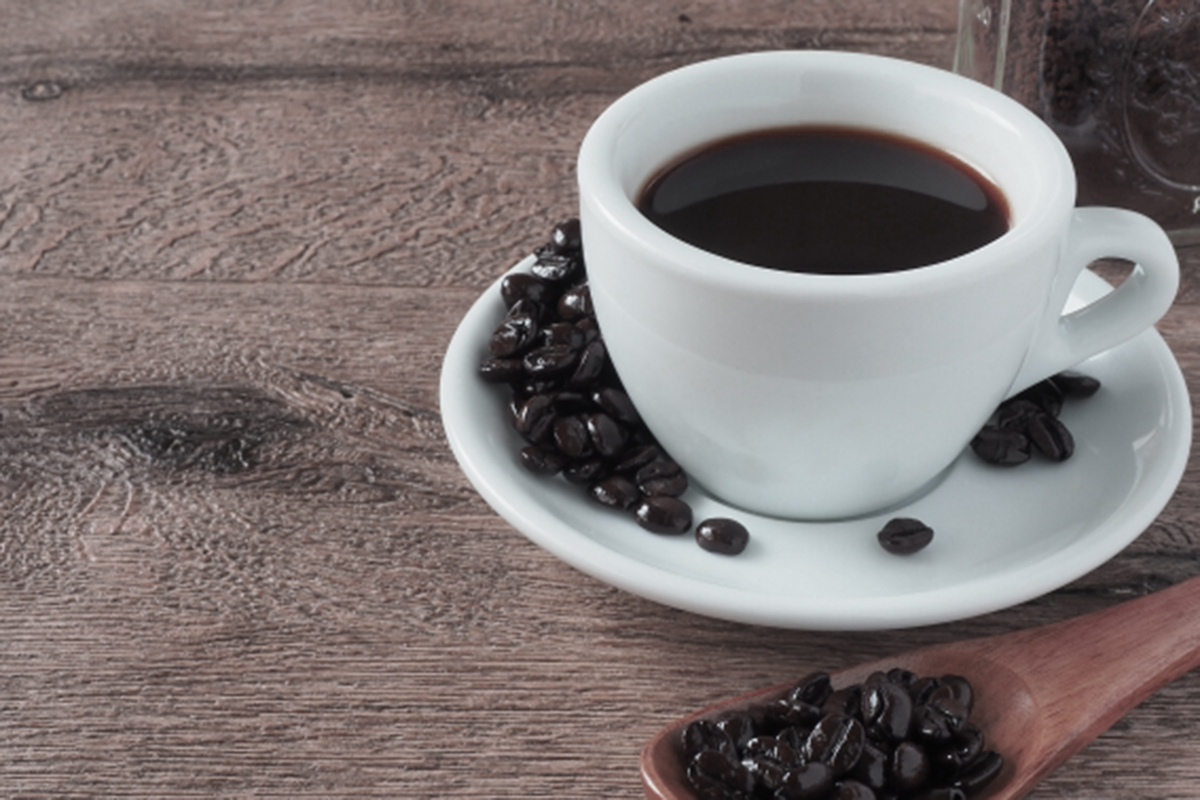  お気に入りでコーヒーを飲む