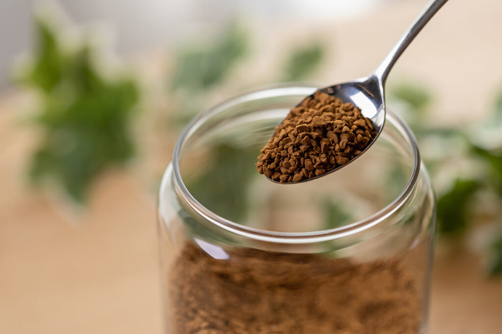 深めの焙煎のコーヒー豆