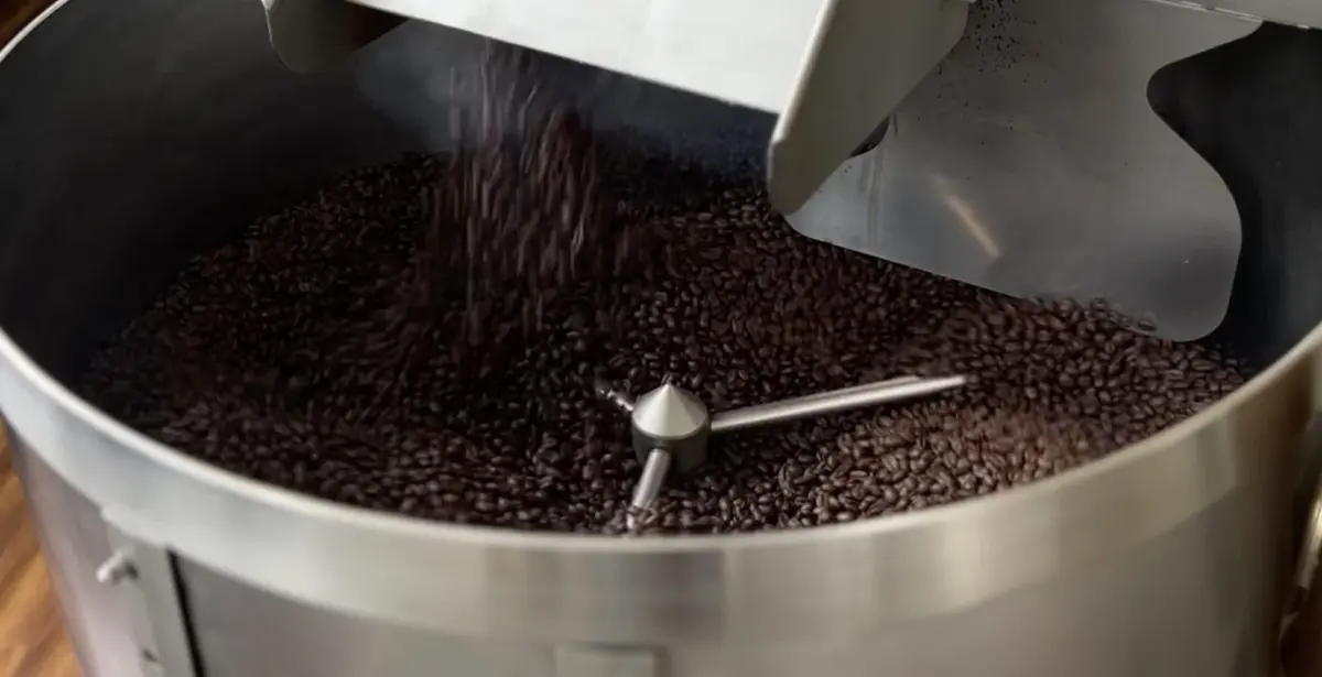 コーヒー豆の焙煎機