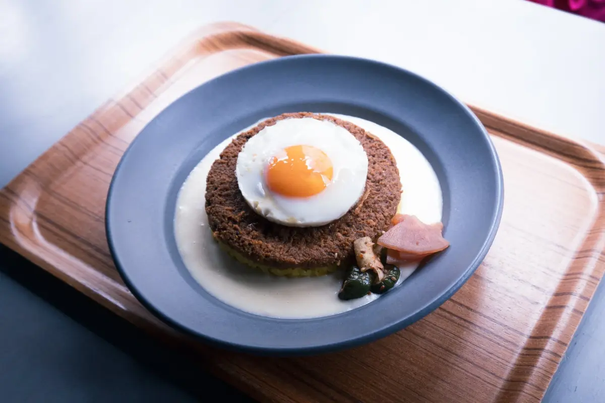 HAVE MORE CURRYのハンバーグとライスのワンプレート料理