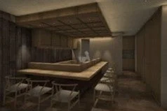 寿司店のカウンター