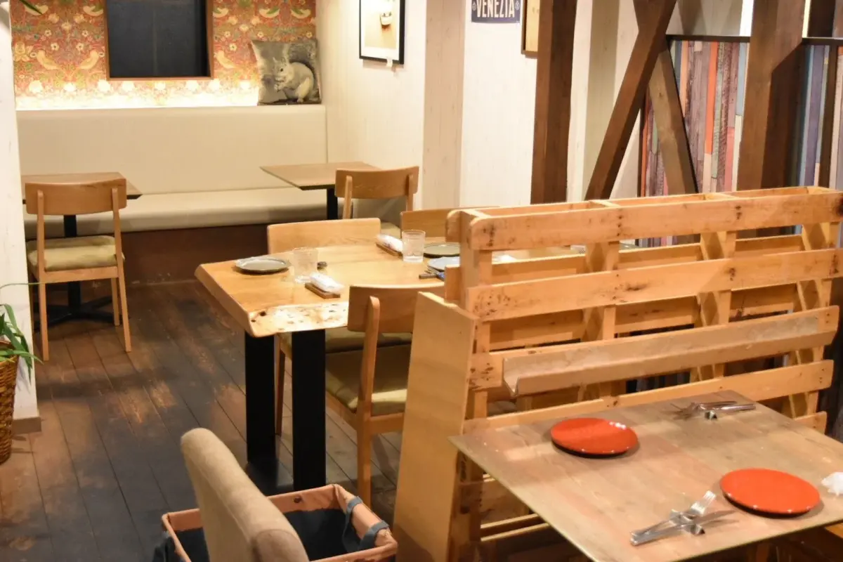 カフェ風の店内インテリア
