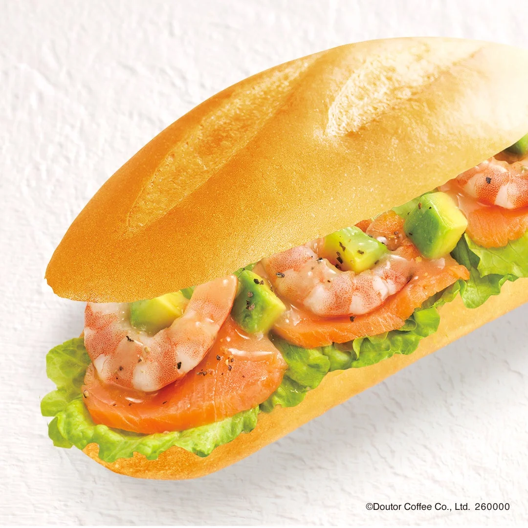 爽やかレモン ミラノサンドB スモークサーモン・エビ・アボカド