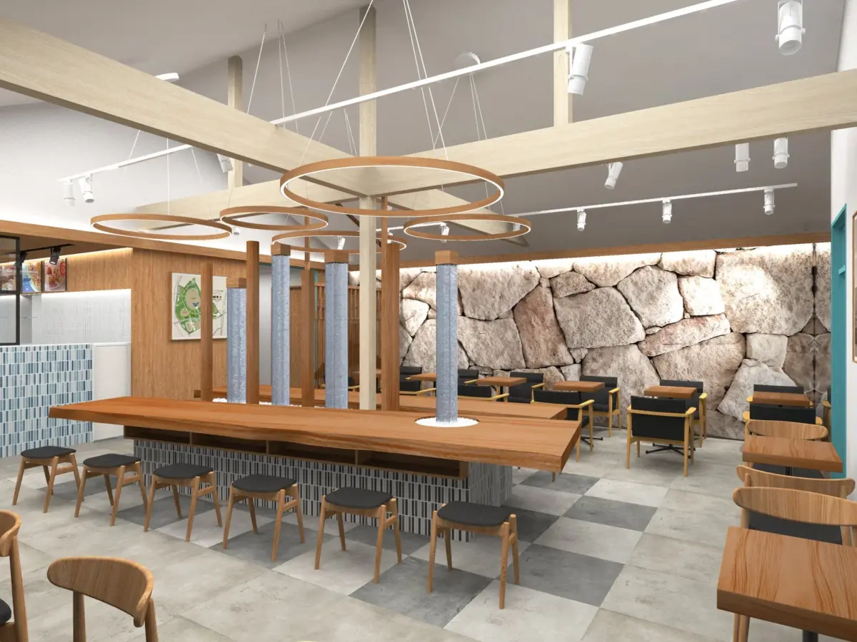 ドトール パークカフェ YOYOGIの店内