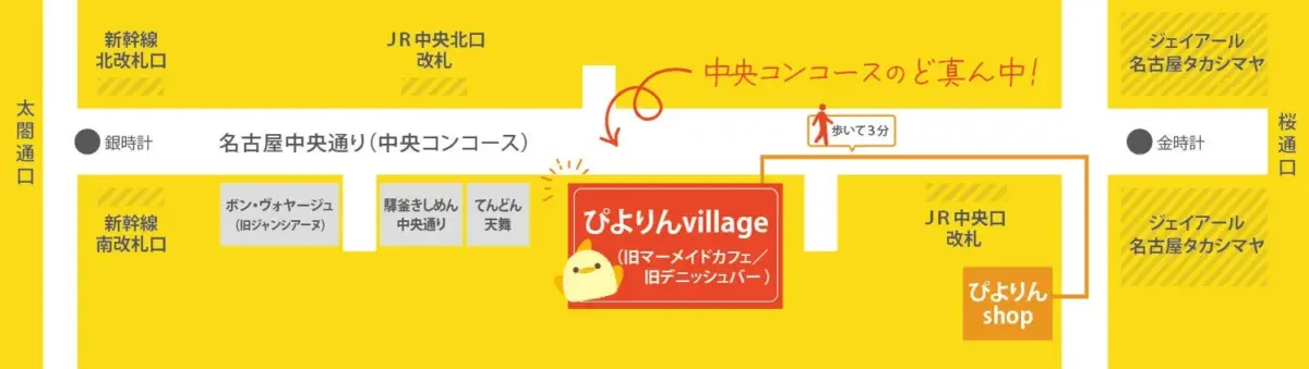 ぴよりんvillageアクセス地図