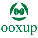 Cooxupé logo green circular emblem with stylized coffee beans above a curved line and the word cooxupé in green