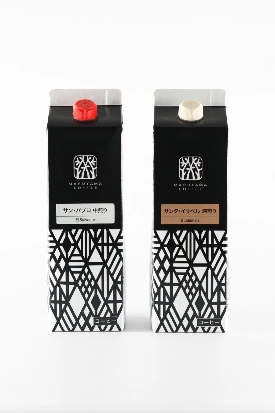 シングルオリジンアイスコーヒーのパッケージ