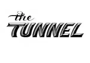 Logo with the words the TUNNEL in a cursive the over bold stylized TUNNEL