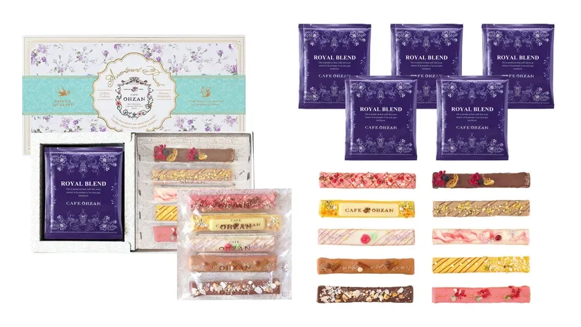 コーヒーとチョコレートラスクのセット