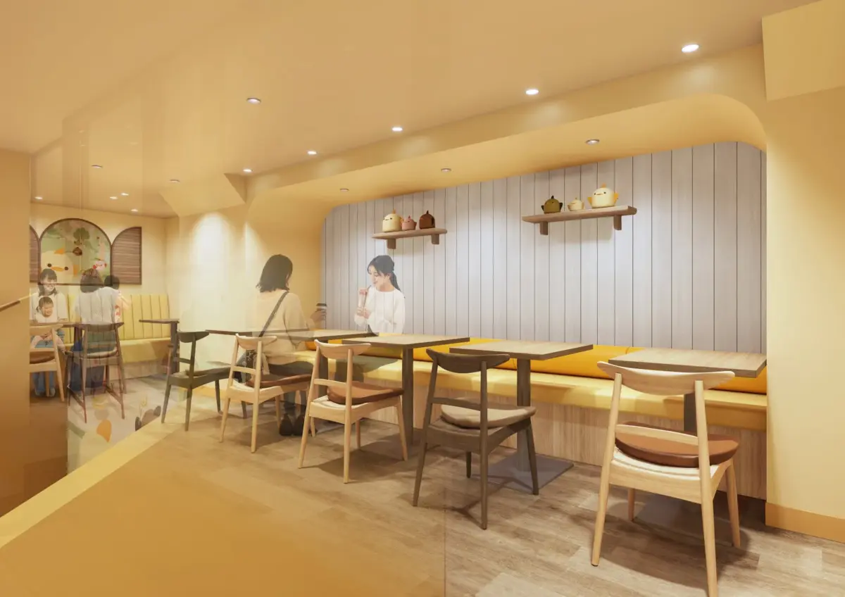 ぴよりんvillageカフェ店内の様子