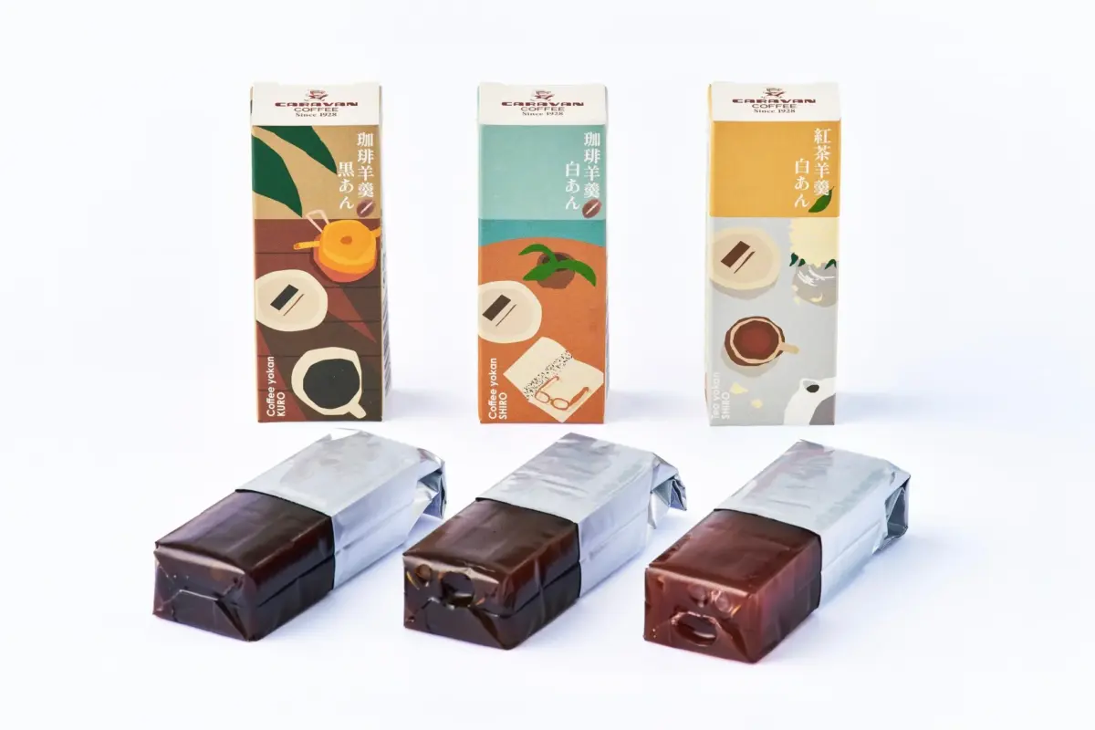 キャラバンコーヒー 珈琲羊羹・紅茶羊羹 リニューアル