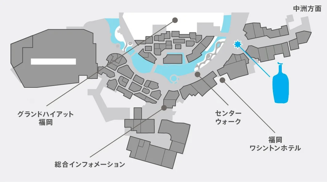 キャナルシティ博多のフロアマップ