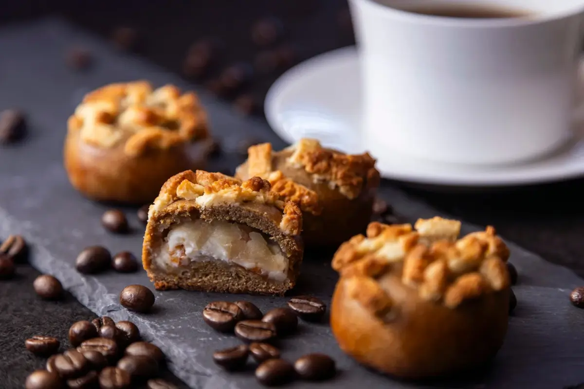 カプチーノ仕立てのチーズ饅頭