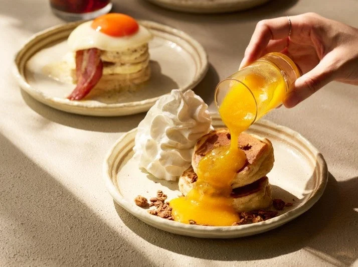 パンケーキとトッピング