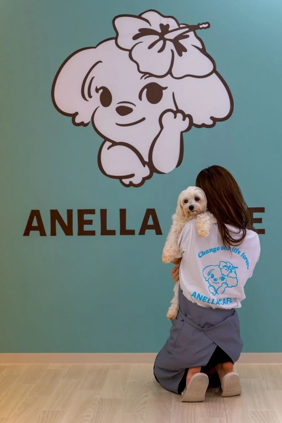 犬と人が触れ合うコンセプトイメージ