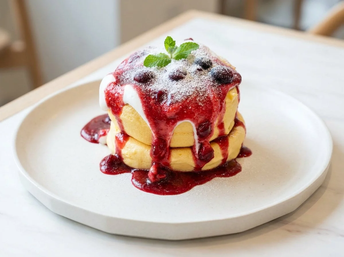 ふわふわのスフレパンケーキ