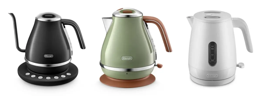 コーヒー好き必見！デロンギから新電気ケトル3シリーズ登場、こだわり