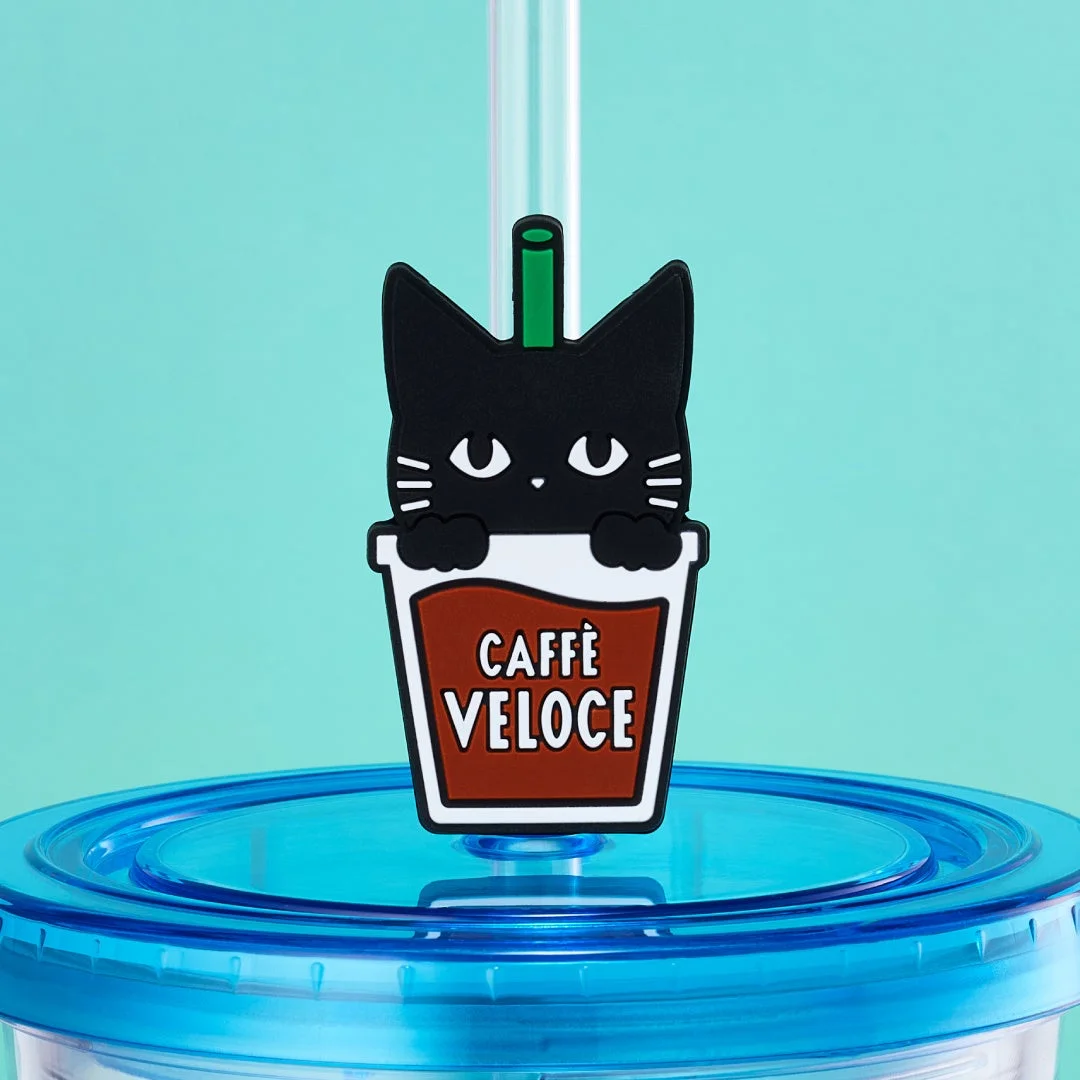 黒ねこ ストローマーカー