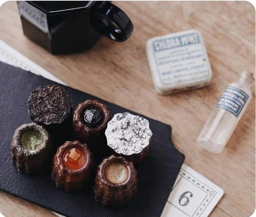 カヌレ堂 CANELÉ du JAPONの様々なフレーバーのカヌレ