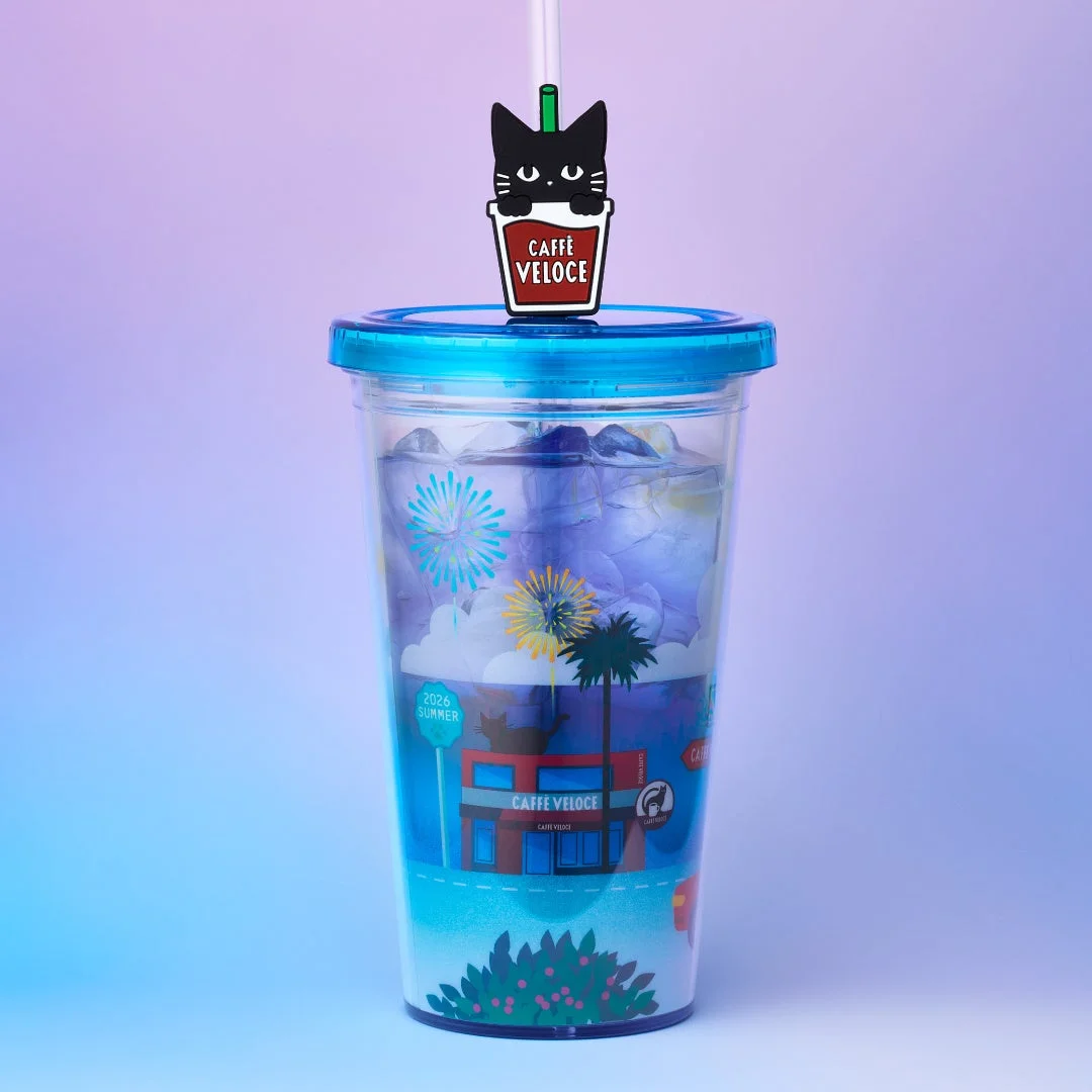 ドリンク入りタンブラー（夜空イメージ）