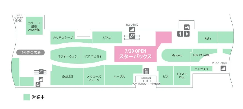 アトレ吉祥寺 本館B1F フロアマップ