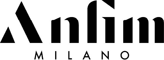 Brand logo with stylized wordmark above the spaced word'MILANO'.