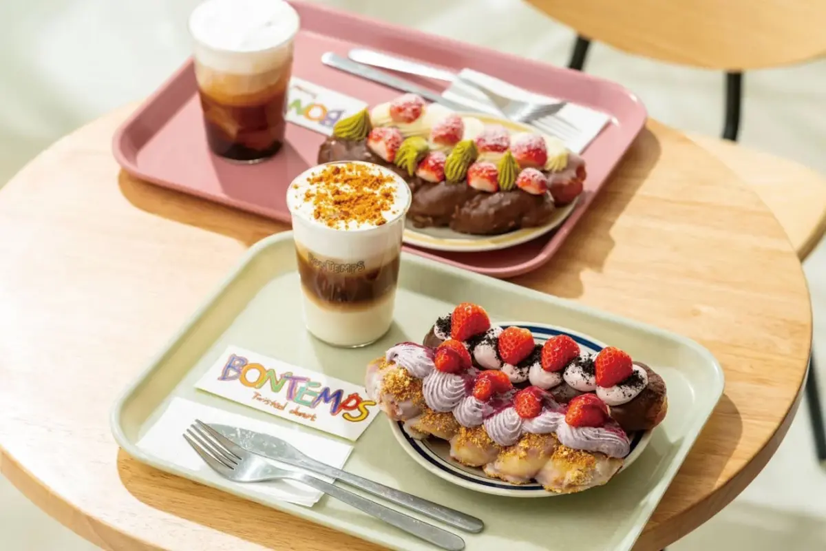 BONTEMPSのドーナツとドリンク