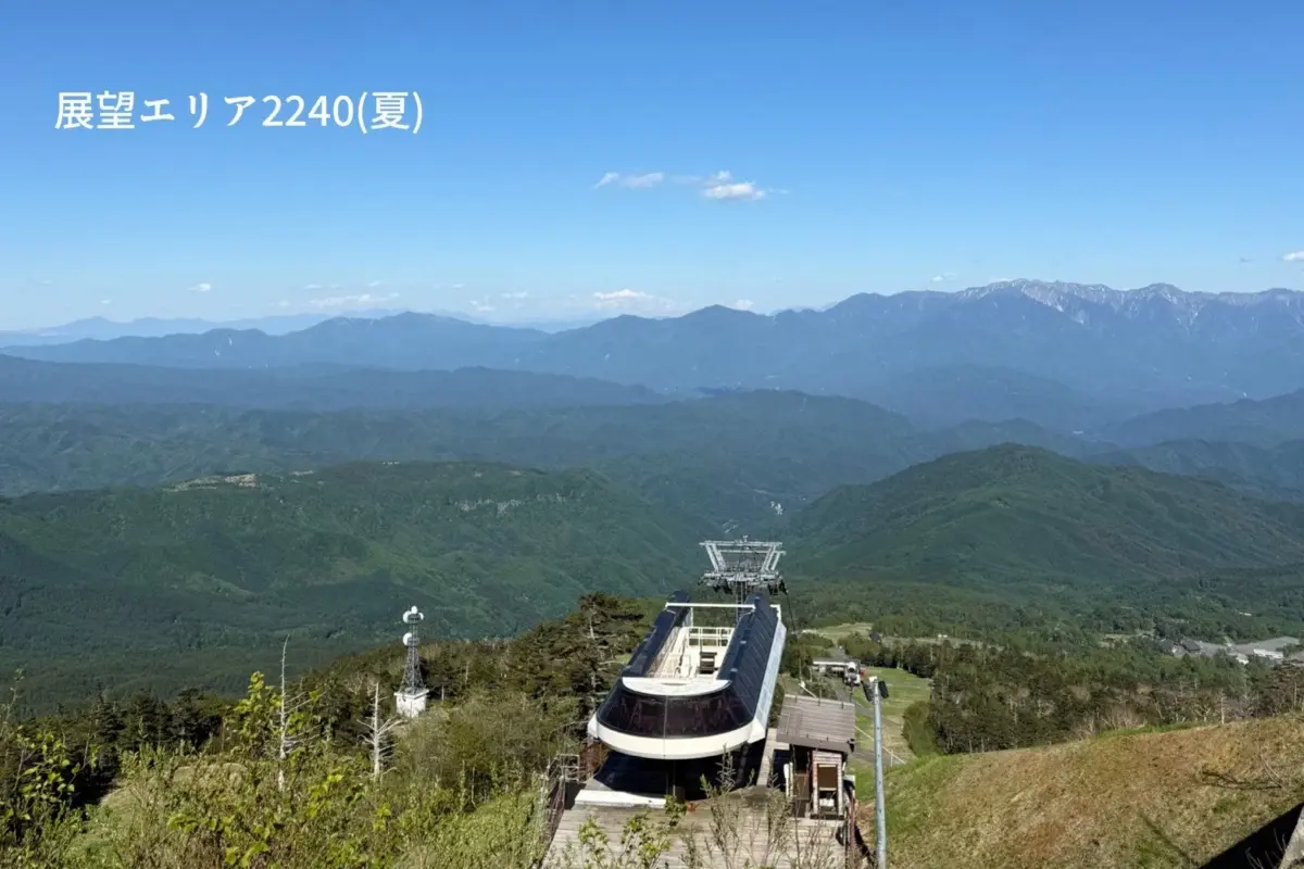 展望エリア2240の夏景色