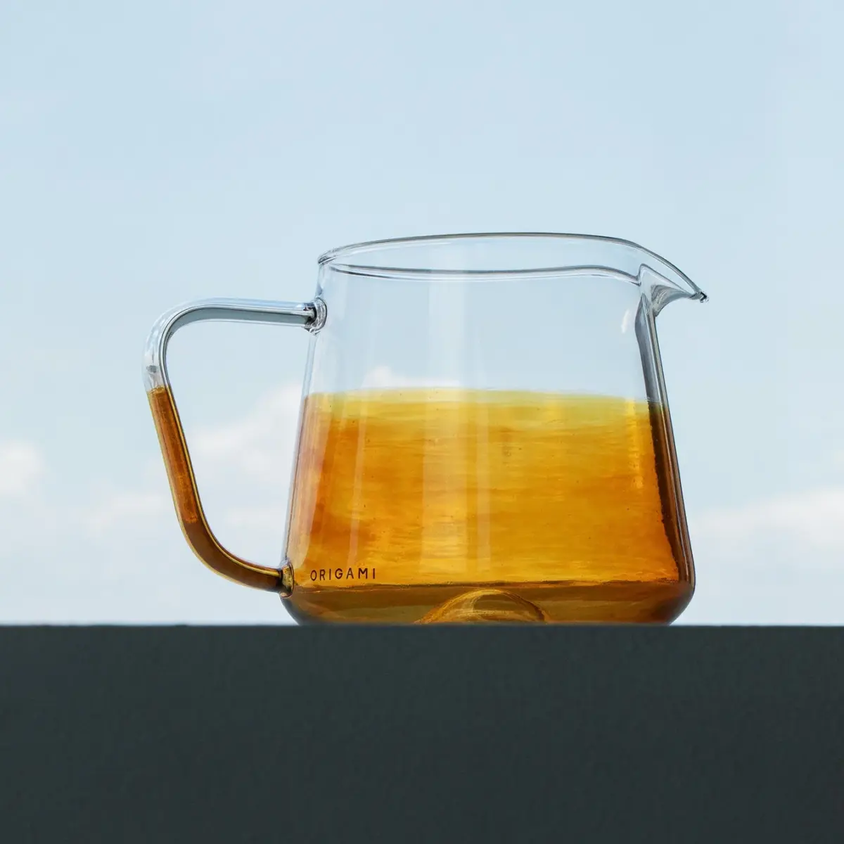 ORIGAMI×Maruyoshi Kosaka Aroma Glass Server Clear Urushi