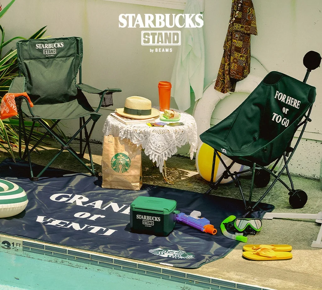 STARBUCKS STAND by BEAMSとColemanのコラボレーションアイテム