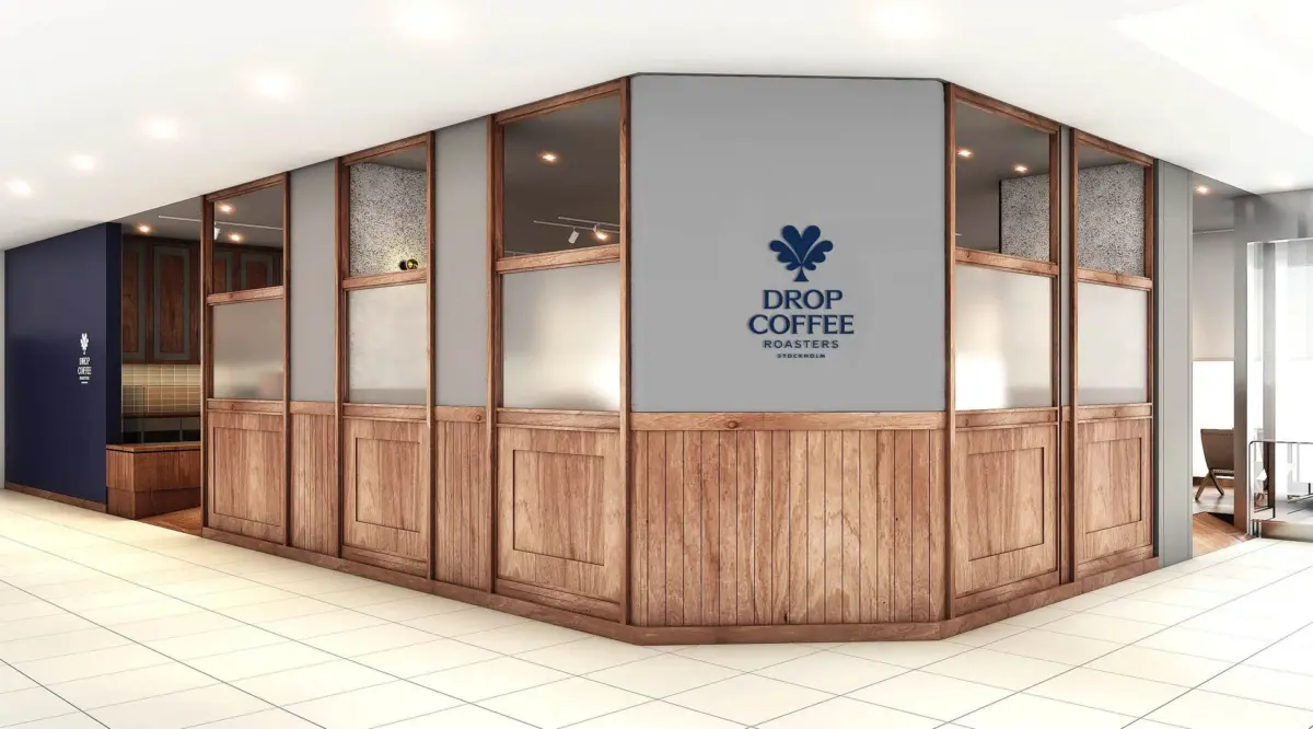 Drop Coffee Roasters ストックホルムの店舗内装