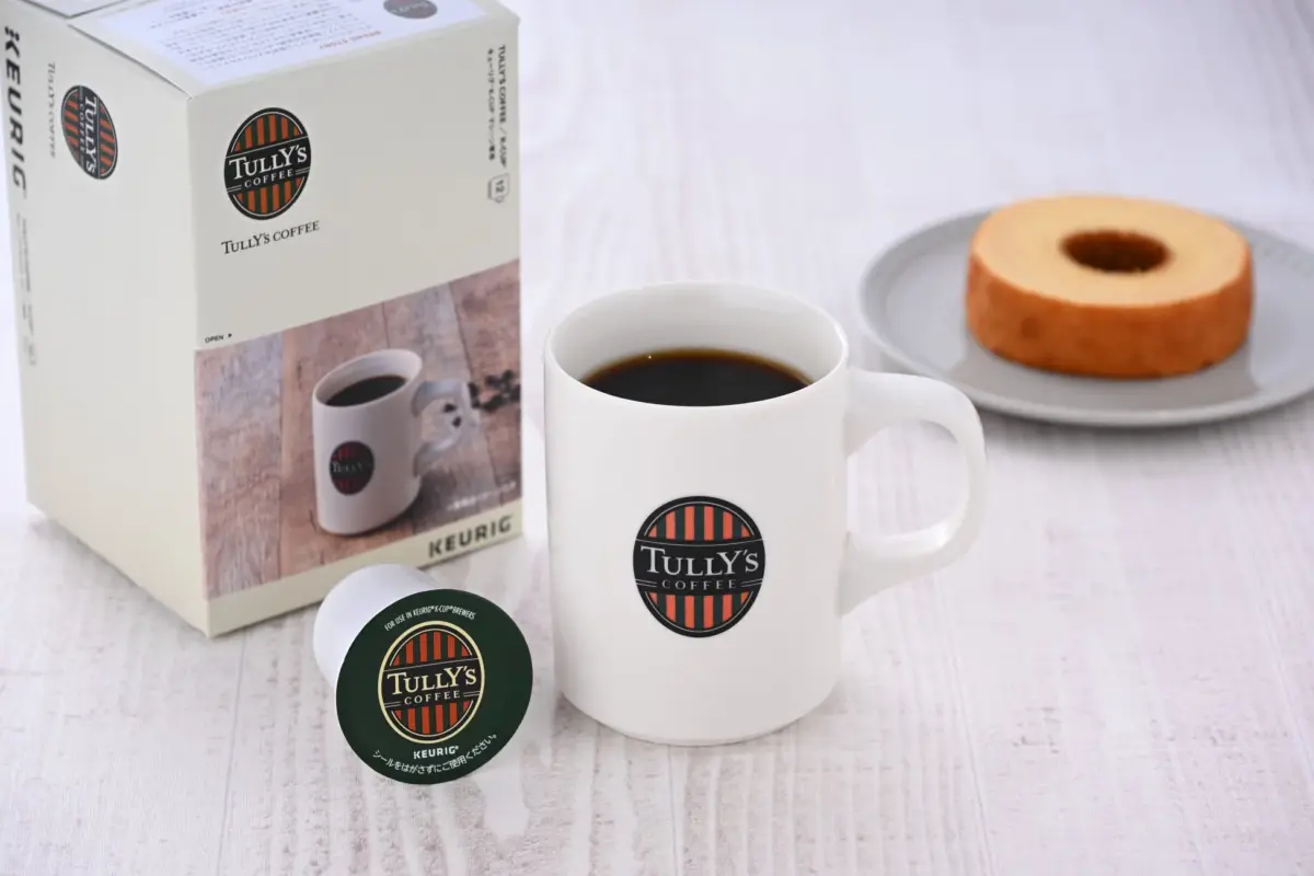 タリーズコーヒーのK-Cupとコーヒー、バウムクーヘン