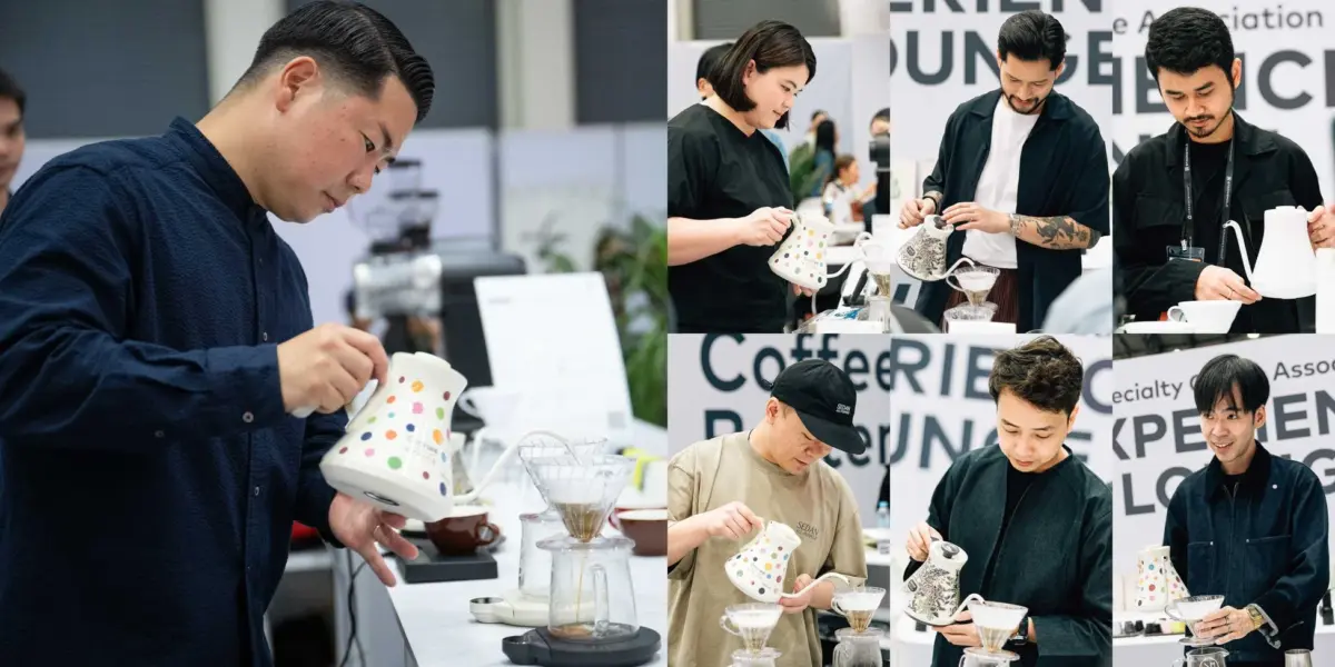 コーヒーイベントでハンドドリップ
