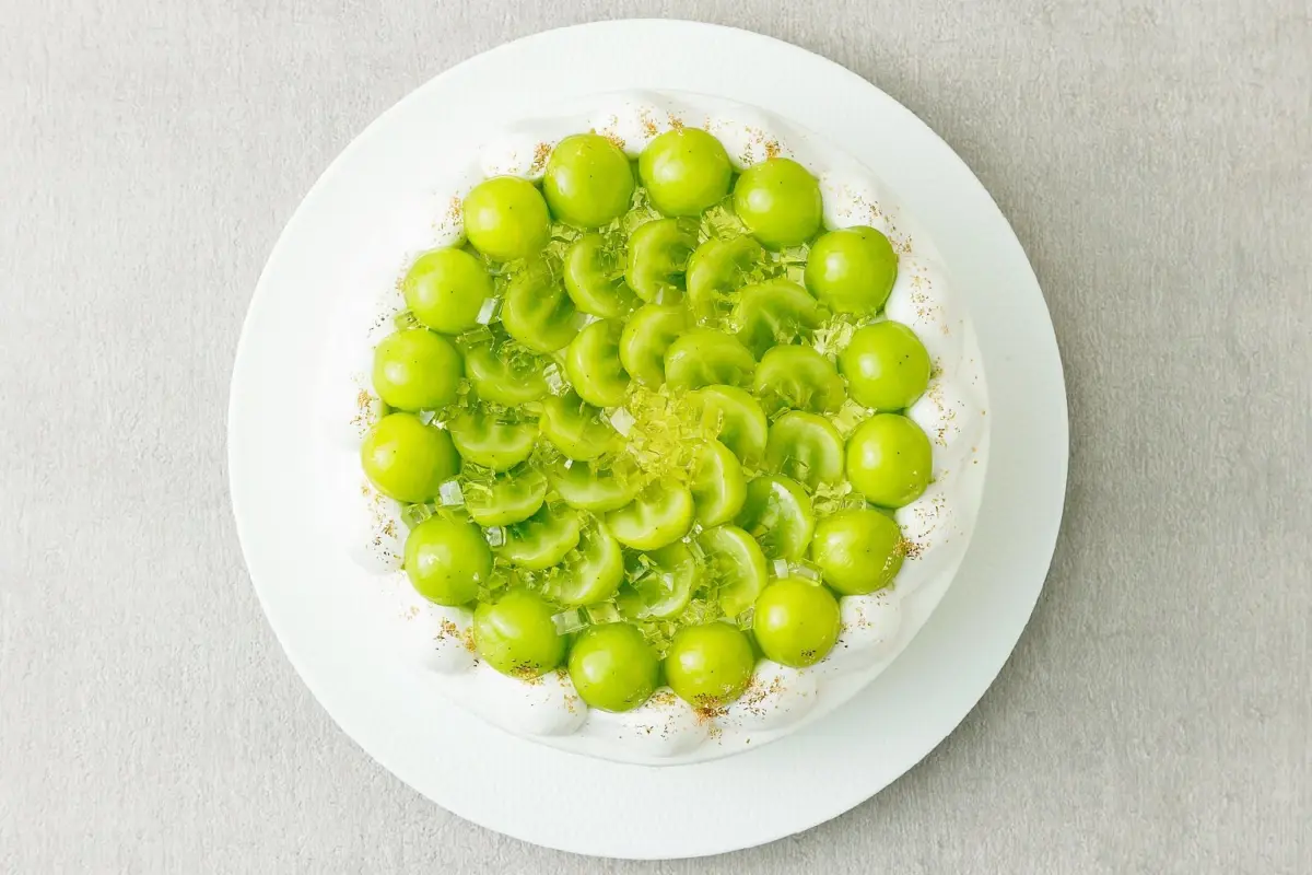 カットケーキの俯瞰