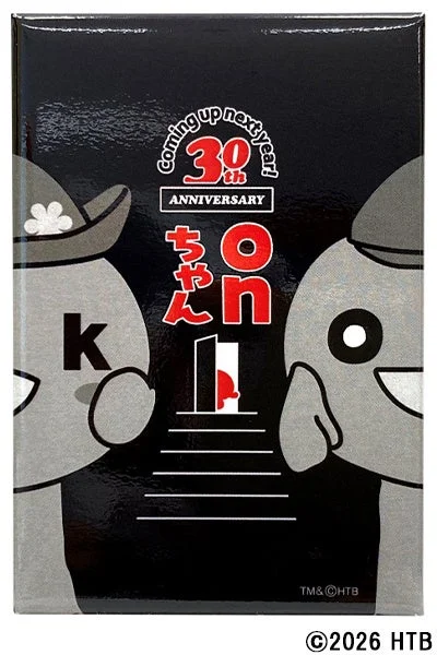 onちゃん30周年予告缶マグネット
