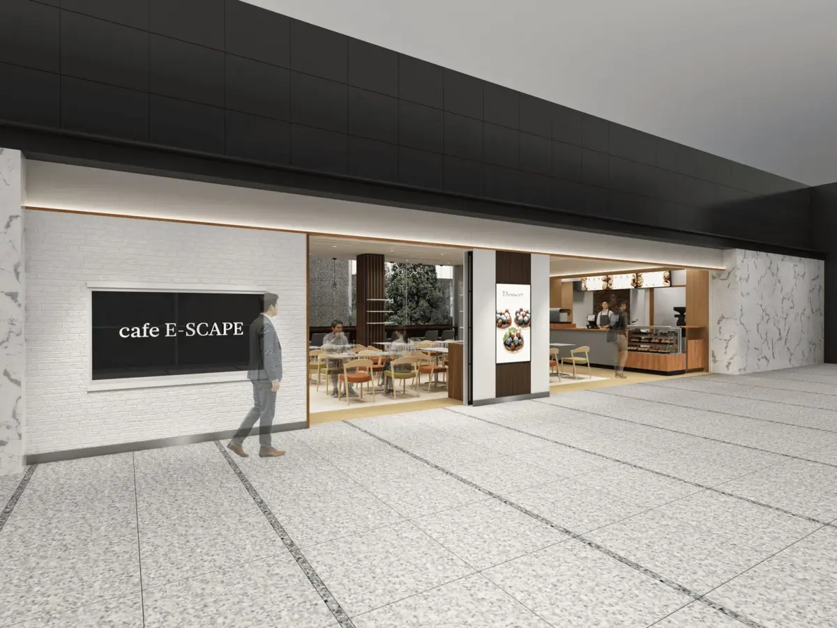 cafe E-SCAPEの内装イメージ