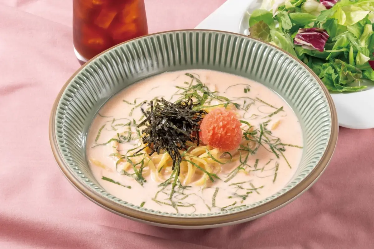 たらこクリームのスープパスタ