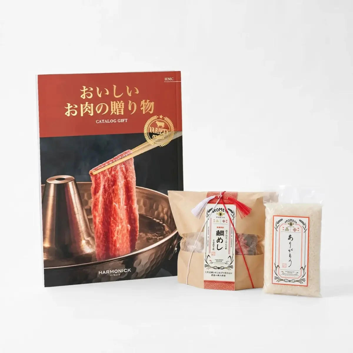 おいしいお肉の贈り物+鯛めし+ありがとう米セット