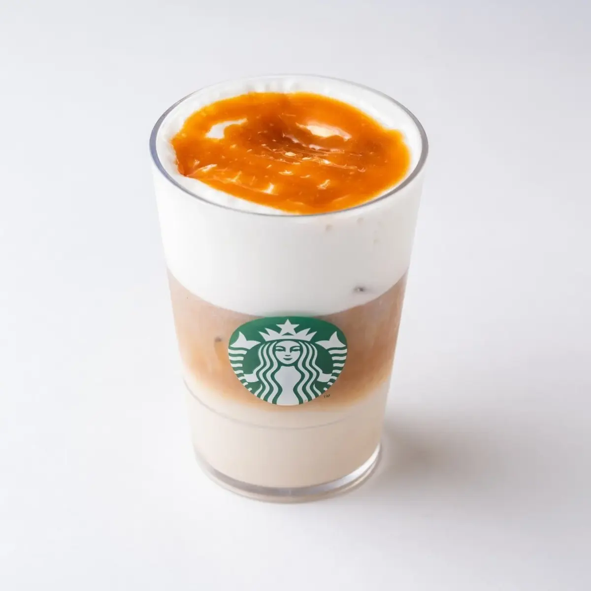 スターバックスコーヒーのダブルエスプレッソ オーツミルクキャラメルマキアート
