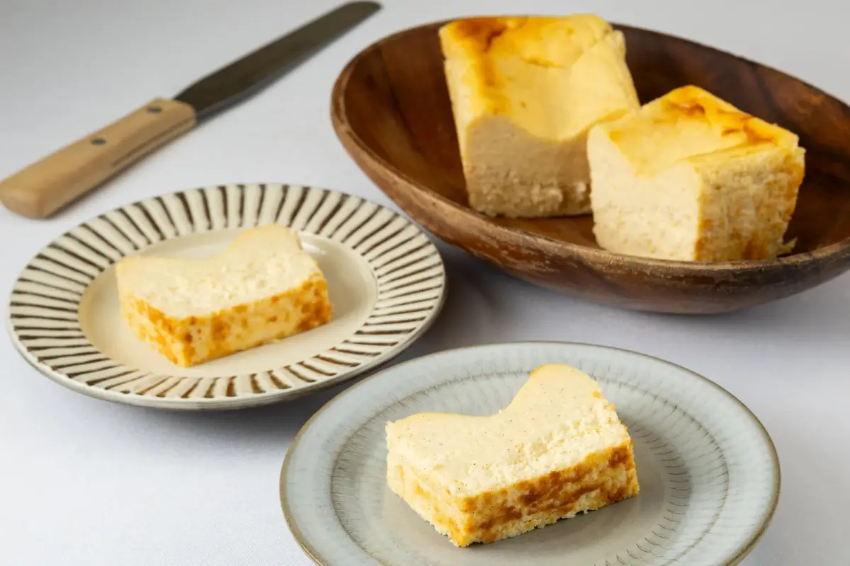 米粉のグルテンフリーバスクチーズケーキ