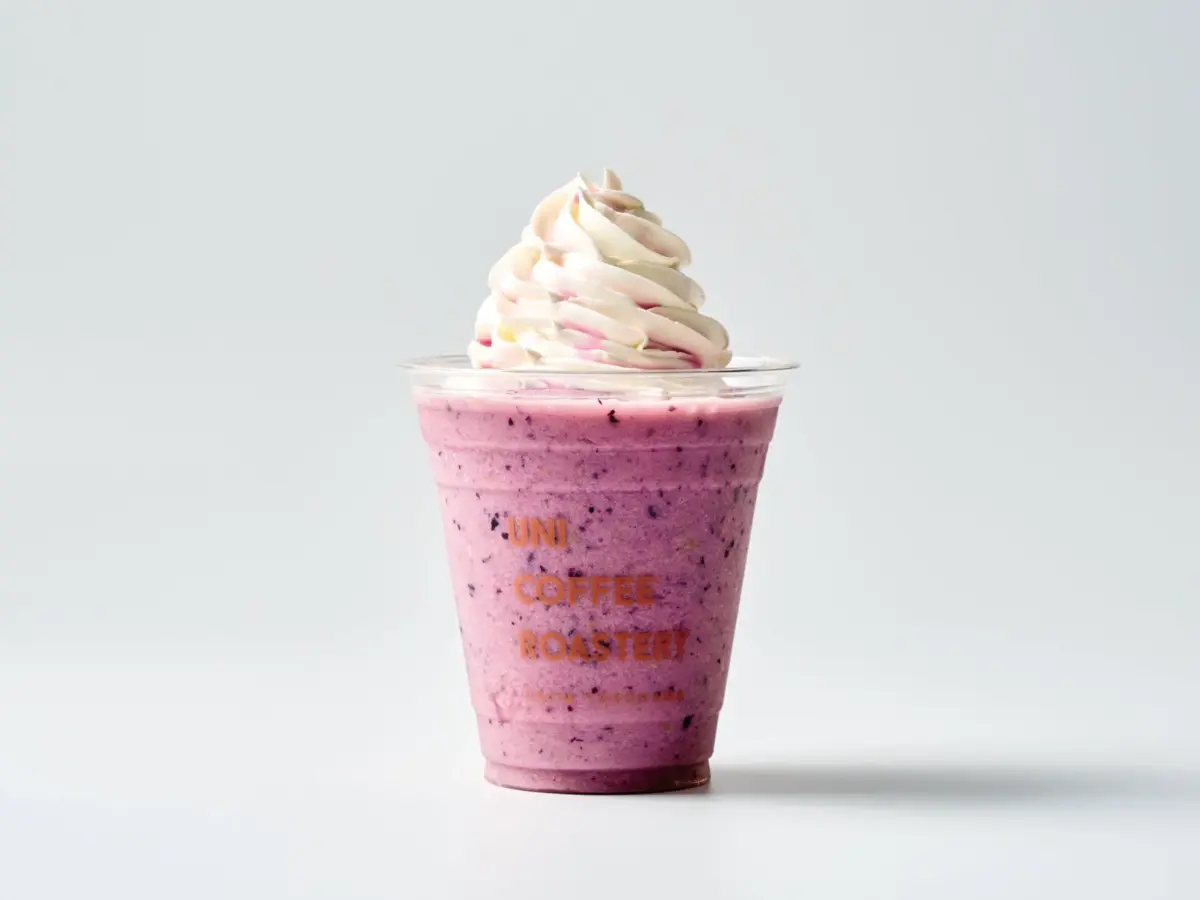 紫色のフローズンドリンク