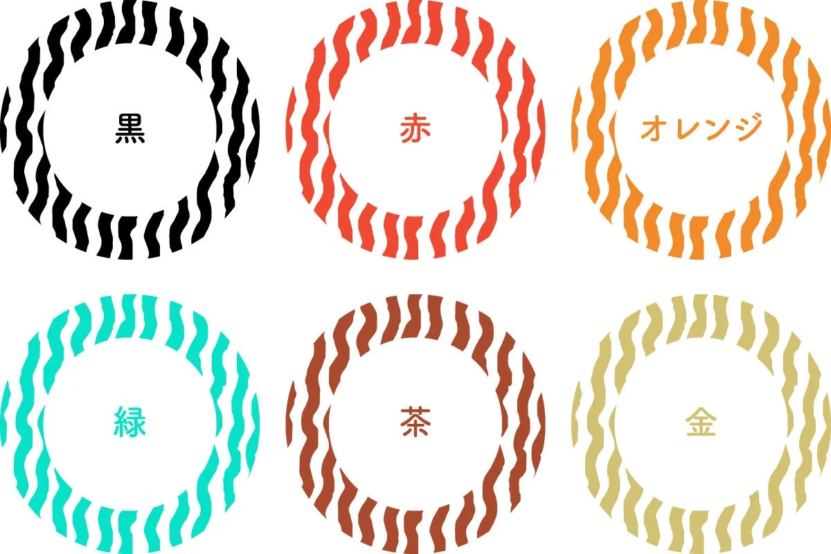 6種類の印刷色